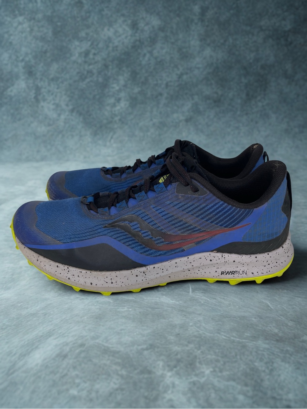 Saucony Peregrine 12 Blue & Black Trail Running Sneakers Shoes